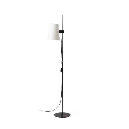 Lampe de sol en acier LED intégrée noir mat LE SUPT