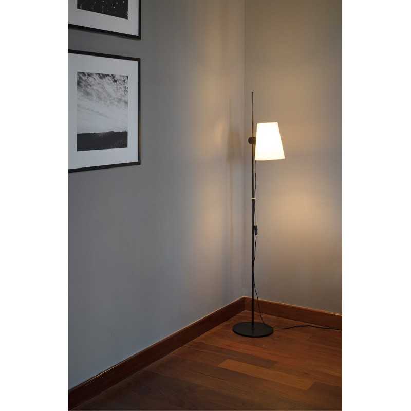 Lampe de sol en acier LED intégrée noir mat LE SUPT