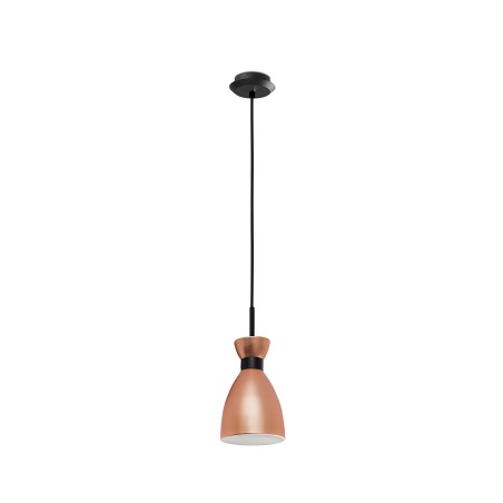 Lampe de plafond en acier E14 cuivre brossé COURCY