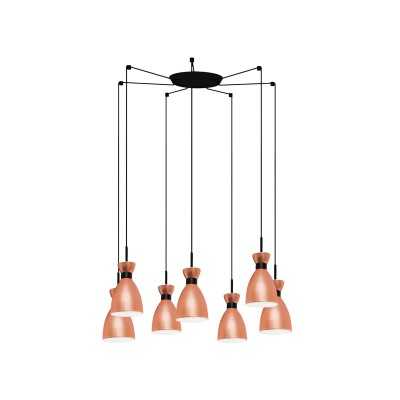 Lampe de plafond en acier E14 cuivre brossé ROIFFE