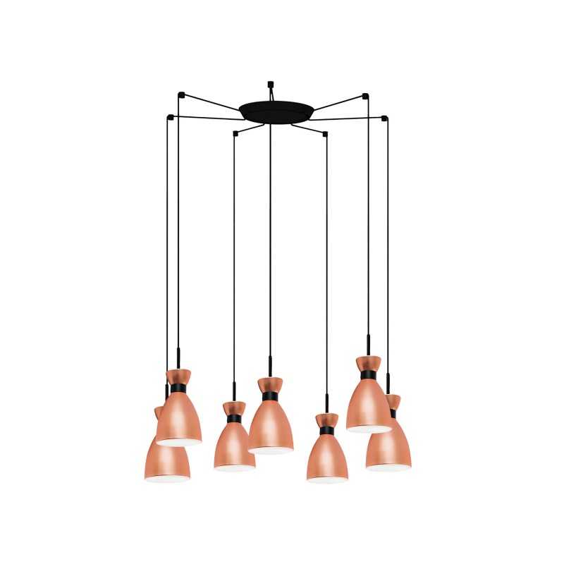 Lampe de plafond en acier E14 cuivre brossé ROIFFE