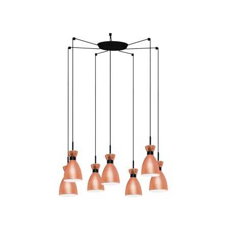 Lampe de plafond en acier E14 cuivre brossé ROIFFE