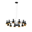 Lampe de plafond en acier E14 noir mat MILHAC