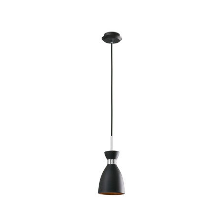 Lampe de plafond en acier E14 noir mat NEBBIO