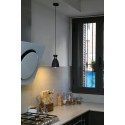 Lampe de plafond en acier E14 noir mat NEBBIO