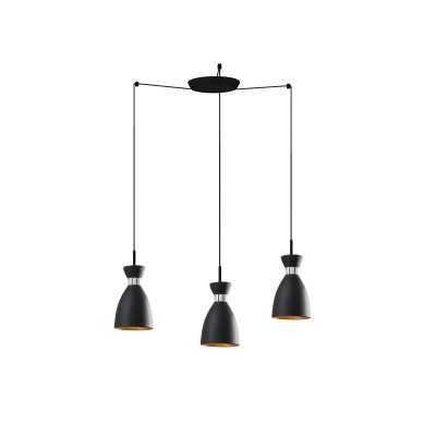 Lampe de plafond en acier E14 noir mat VIGNAUD