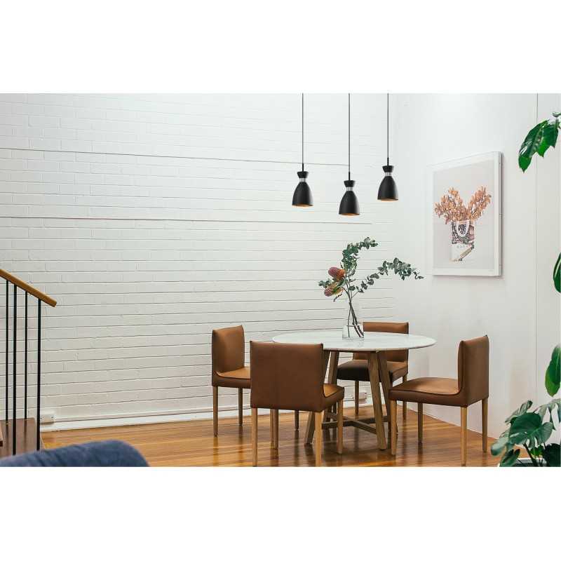 Lampe de plafond en acier E14 noir mat VIGNAUD
