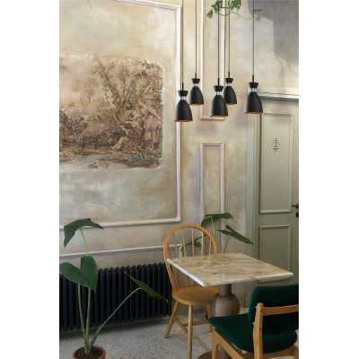 Lampe de plafond en acier E14 noir mat PEREROL