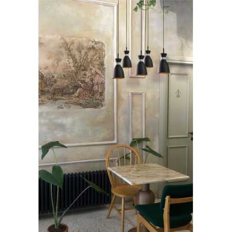 Lampe de plafond en acier E14 noir mat PEREROL