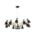 Lampe de plafond en acier E14 noir mat BANNAT