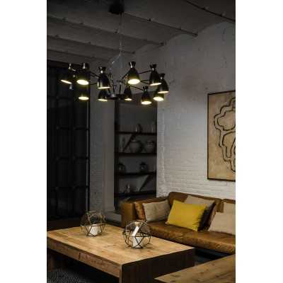 Lampe de plafond en acier E14 noir mat BANNAT