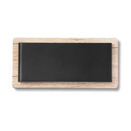Lampe murale en acier LED intégrée bois RIMLING