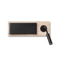 Lampe murale en acier LED intégrée bois VEUVES