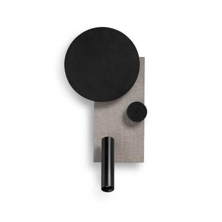 Lampe murale en acier LED intégrée gris LUYNES