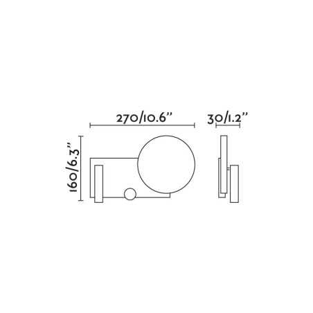 Lampe murale en acier LED intégrée gris LUYNES