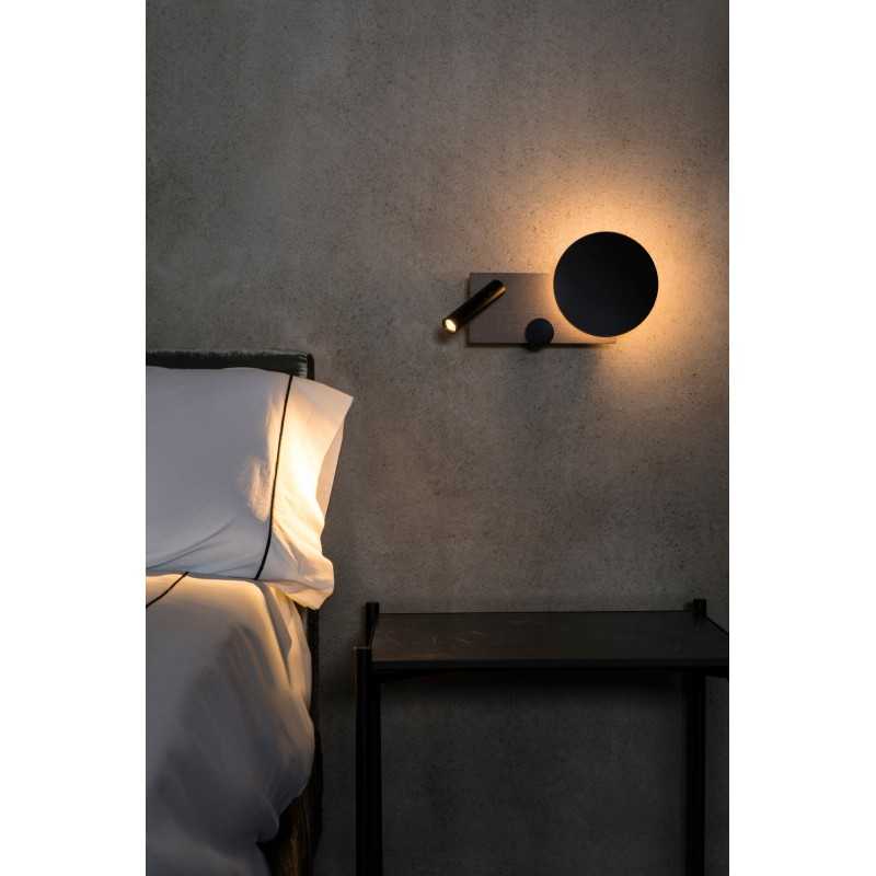 Lampe murale en acier LED intégrée gris LUYNES