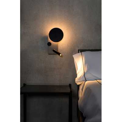 Lampe murale en acier LED intégrée gris CERNAY