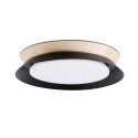 Lampe murale en acier LED intégrée noir mat réf. 20094