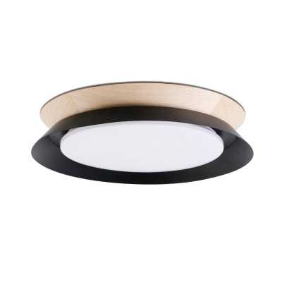 Lampe murale en acier LED intégrée noir mat réf. 20094