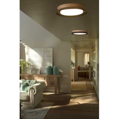 Lampe murale en acier LED intégrée noir mat réf. 20094