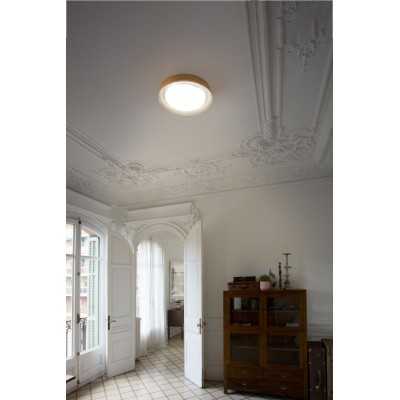 Lampe murale en acier LED intégrée blanc mat réf. 20095
