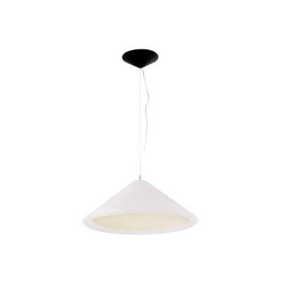 Lampe de plafond en acier E27 blanc POMMARD