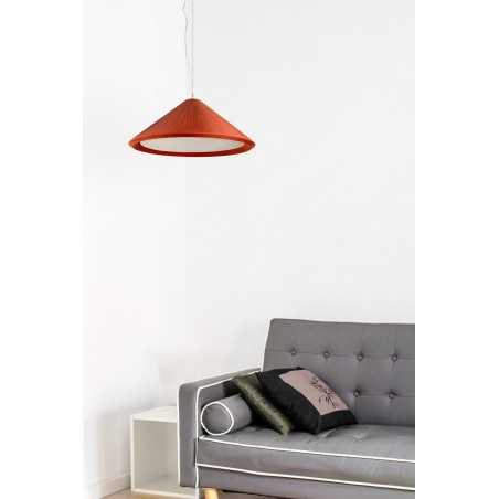 Lampe de plafond en acier E27 rouge HAIMPS