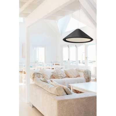 Lampe de plafond en acier E27 noir mat RUVIGNY