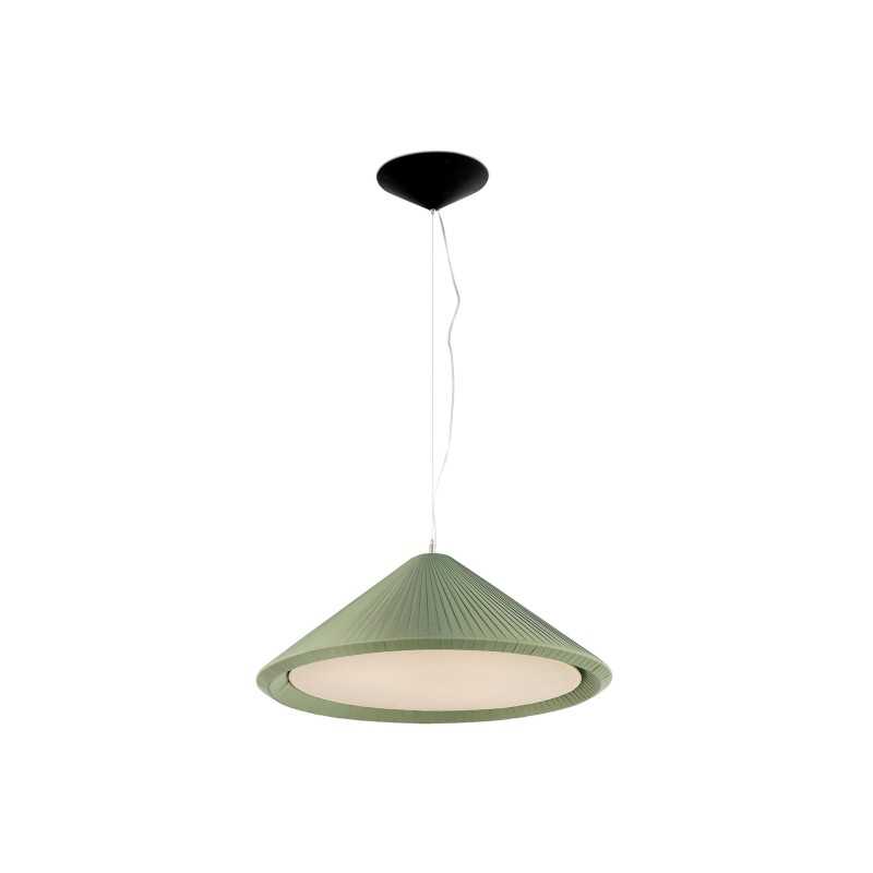 Lampe de plafond en acier E27 vert POISSAC