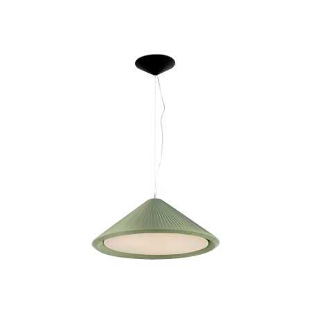 Lampe de plafond en acier E27 vert POISSAC