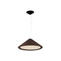 Lampe de plafond en acier E27 brun FROGES