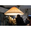 Lampe de plafond en acier E27 beige LEPUIX