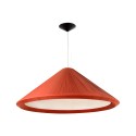 Lampe de plafond en acier E27 rouge CRAVENT