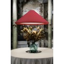 Lampe de plafond en acier E27 rouge NOYERS