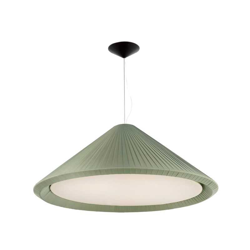 Lampe de plafond en acier E27 vert PEREUIL