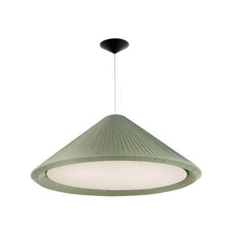 Lampe de plafond en acier E27 vert PEREUIL