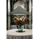 Lampe de plafond en acier E27 vert PEREUIL