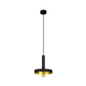 Lampe de plafond en acier E27 noir MEULERS