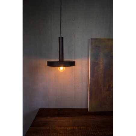 Lampe de plafond en acier E27 noir MEULERS