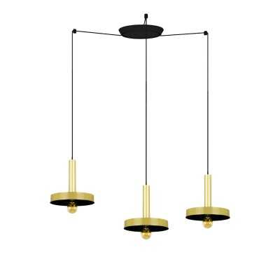 Lampe de plafond en acier E27 doré mat MONTREM