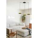 Lampe de plafond en acier E27 doré mat MONTREM