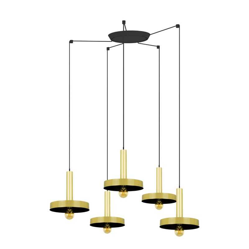 Lampe de plafond en acier E27 doré mat FARNAY