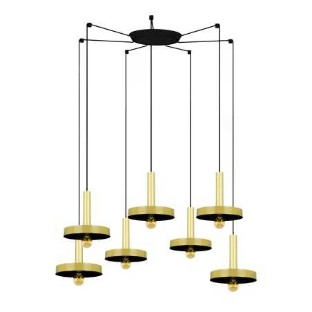 Lampe de plafond en acier E27 doré mat CEIGNES
