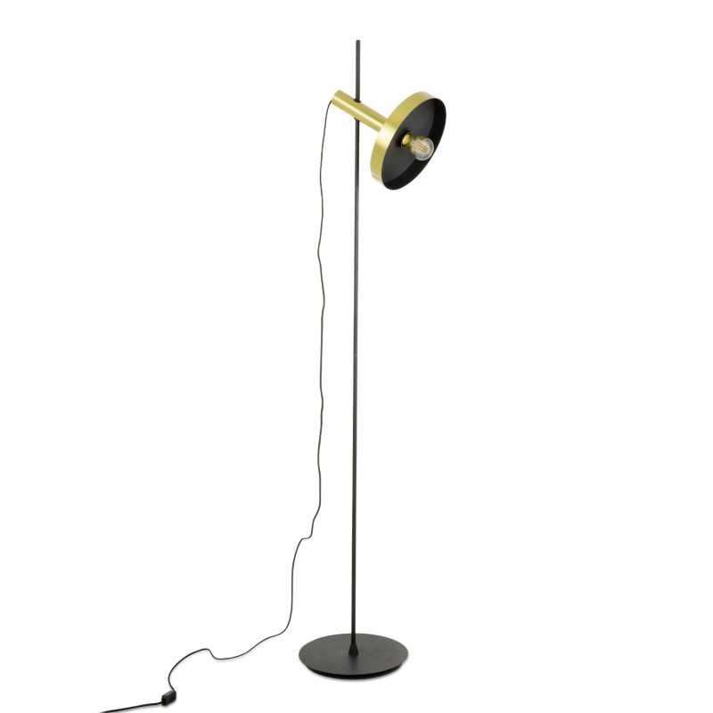 Lampe de sol en acier E27 noir mat AROTEL