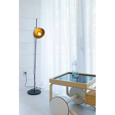 Lampe de sol en acier E27 noir mat AROTEL