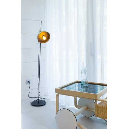 Lampe de sol en acier E27 noir mat AROTEL