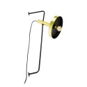 Lampe murale en acier E27 doré mat FOULIE