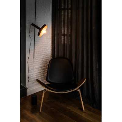 Lampe de plafond en acier E27 noir mat LANSON