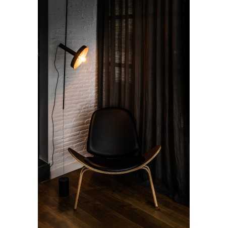 Lampe de plafond en acier E27 noir mat LANSON