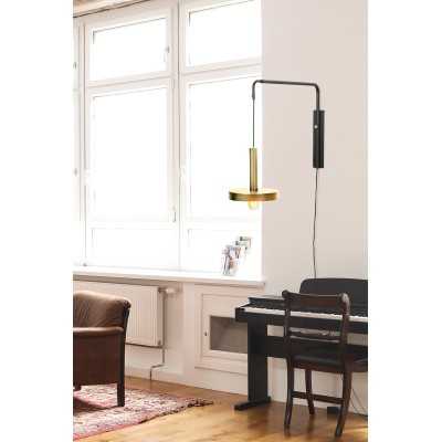 Lampe murale en acier E27 noir mat DOUMEN